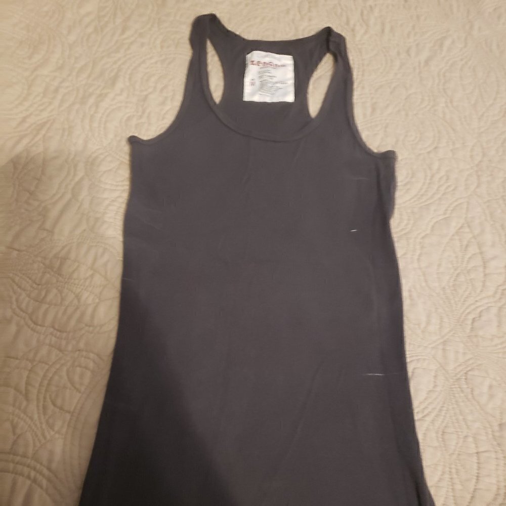 Zenana Womens Ladies Stretchy Ribbed Knit Racerback Athletic Yoga Top
